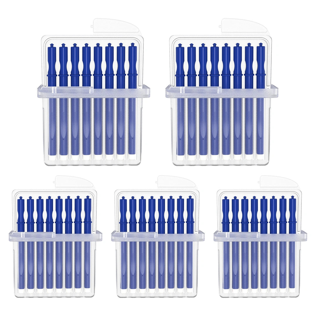 Five packs Wax-Guards in clear containers on a white background