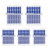 Five packs Wax-Guards in clear containers on a white background
